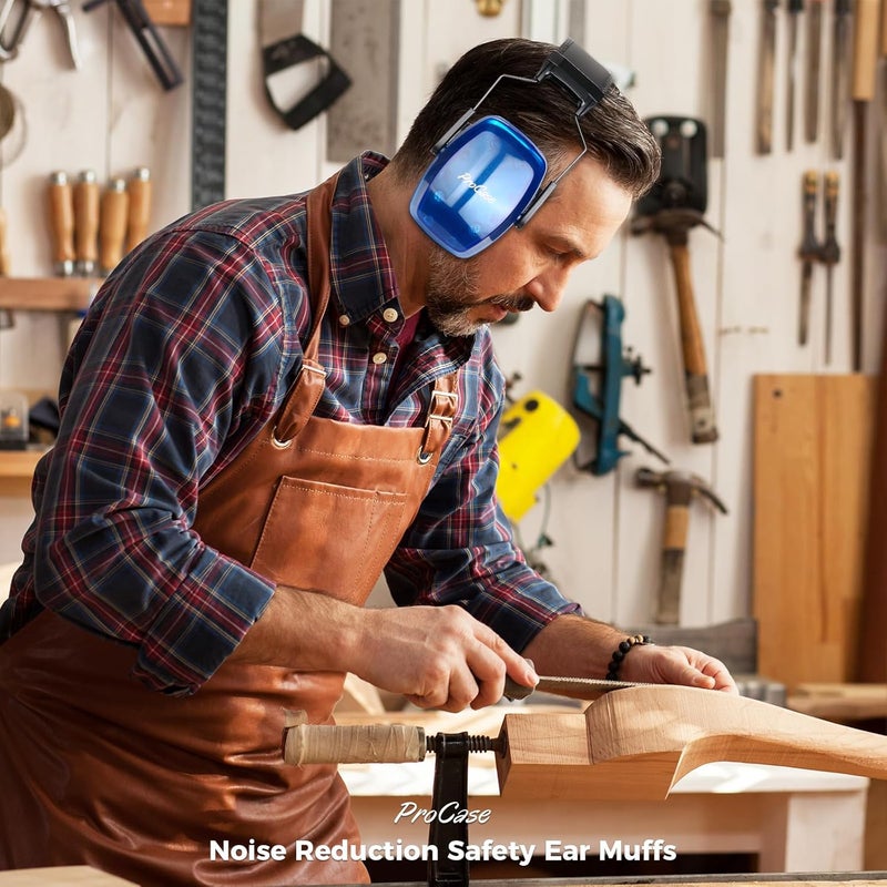 Procase Noise Cancelling Ear Muffs SNR 33dB, Ear Hearing Protection Headphones for Adults, Sound Proof Ear Defenders for Work, Mowing, Shooters Shooting Gun Range, Construction -Crystalnavy - Image 5